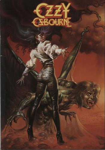 Ozzy Osbourne The Ultimate Sin Tour Program Japanese Promo tour